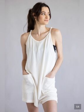 NWT Simply Southern Knit Romper with Pockets